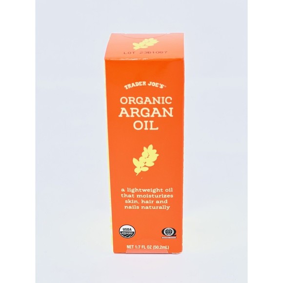 TRADER JOE'S 100% ORGANIC ARGAN OIL 1.7 Oz Nourish Skin Hair Nails NaturallyPURE - Picture 12 of 16
